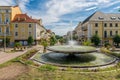 Center of the small spa town Frantiskovy Lazne Franzensbad Royalty Free Stock Photo